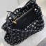 Saint Laurent Le 5 À 7 Hobo Bag in Black Wood Beads