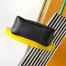 Saint Laurent Le 5 À 7 Supple Small Shoulder Bag in Black Raffia