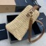 Saint Laurent Le 37 Bucket Bag in Natural Woven Raffia 