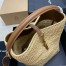Saint Laurent Le 37 Bucket Bag in Natural Woven Raffia 