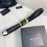 Saint Laurent Folk Buckle Belt 25MM in Black Leather