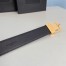 Saint Laurent LA 66 Buckle Belt 30MM in Black Croc-effect Leather