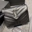 Saint Laurent Loulou Small Bag In Noir Matelasse Leather