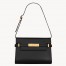 Saint Laurent Manhattan Small Shoulder Bag in Black Calfskin