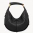 Saint Laurent Mombasa Small Hobo Bag in Black Leather