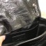 Saint Laurent Baby Niki Chain Bag In Black Crinkled Leather