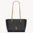 Saint Laurent Niki Small Shopping Bag in Black Vintage Calfskin