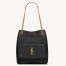 Saint Laurent Niki Small Tote Bag in Black Vintage Calfskin