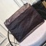 Saint Laurent Large Niki Chain Bag In Bordeaux Crinkled Leather