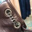 Saint Laurent Large Niki Chain Bag In Bordeaux Crinkled Leather