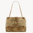Saint Laurent Niki Large Shoulder Bag in Brown Shearling
