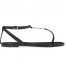 Saint Laurent Black Nu Pieds T-strap Sandals