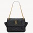 Saint Laurent Niki Tripouch Bag in Black Vintage Leather