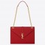 Saint Laurent Large Monogramme Envelope Red Shoulder Bag