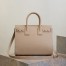 Saint Laurent Supple Sac De Jour Small Bag in Beige Grained Leather
