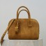 Saint Laurent Sac de Jour Boston Small Bag in Brown Suede Calfskin