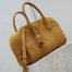 Saint Laurent Sac de Jour Boston Small Bag in Brown Suede Calfskin