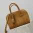 Saint Laurent Sac de Jour Boston Small Bag in Brown Suede Calfskin