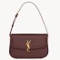 Saint Laurent Solferino Small Shoulder Bag in Bordeaux Box Calfskin
