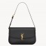 Saint Laurent Solferino Medium Shoulder Bag in Black Box Calfskin