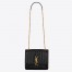 Saint Laurent Large Vicky Bag In Black Patent Leather
