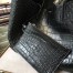 Saint Laurent Black Crocodile Embossed Shopping Tote