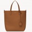 Saint Laurent Toy North/South Shopping Bag in Brown Calfskin
