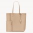 Saint Laurent North/South Shopping Bag in Beige Calfskin