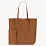 Saint Laurent North/South Shopping Bag in Brown Calfskin