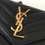 Saint Laurent Small Envelope Wallet In Black Leather