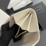 Saint Laurent Cassandre Large Flap Wallet in White Matelasse Leather