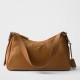 Prada Aimee Medium Shoulder Bag in Brown Leather