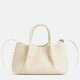 Bottega Veneta Pinacoteca Small Bag in Sea Salt Intrecciato Calfskin