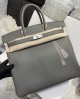 Hermes Birkin HAC 40 Coup de Soleil Bag in Etain Clemence Leather