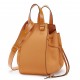 Loewe Medium Hammock Drawstring Bag In Tan Leather