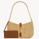 Saint Laurent Le 5 À 7 Hobo Mini Bag in Natural Raffia