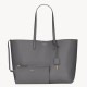 Saint Laurent Large Shopping Bag in Grey Calfskin
